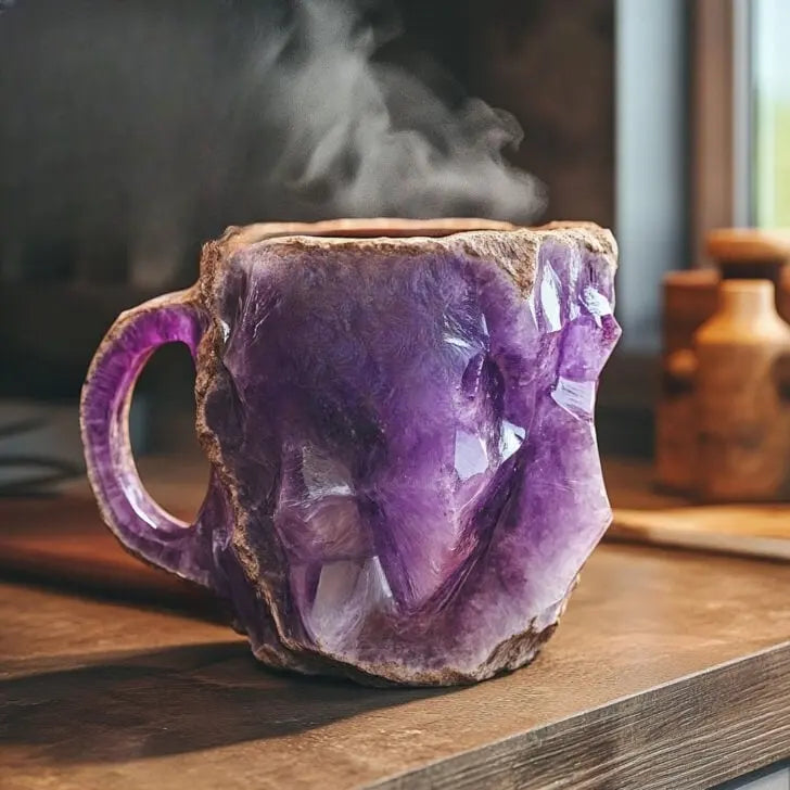 Krystal-Infused Coffee Mugs with Minerals